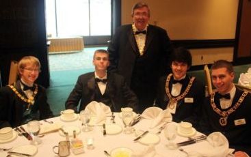 Brandon, Cody, Dad Danny, Andrew and James